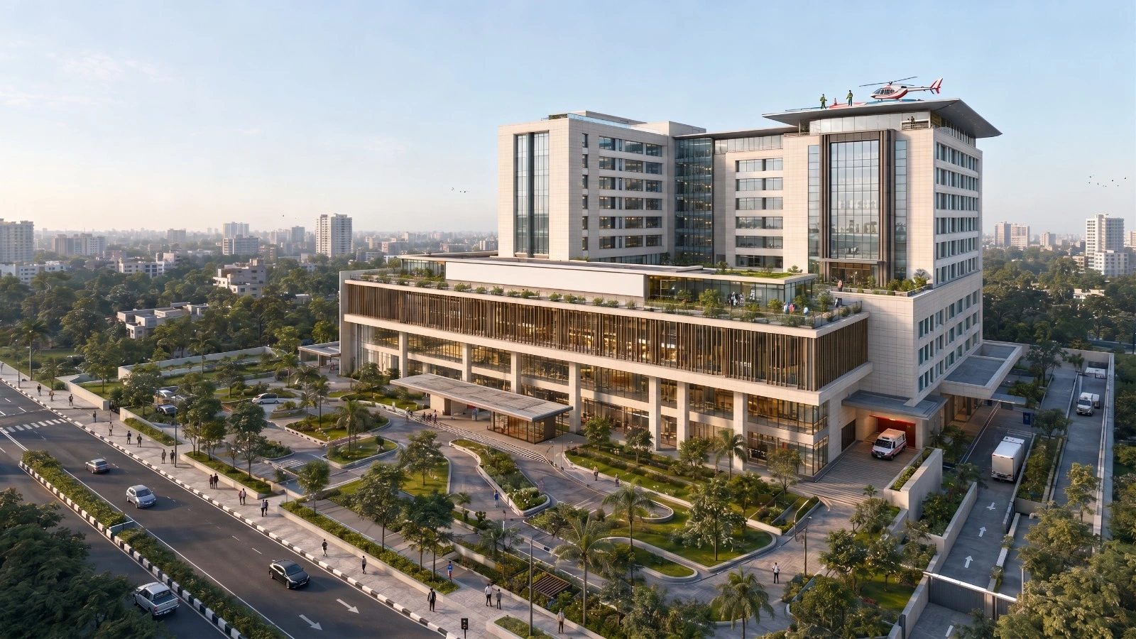 Modern hospital development in Bangladesh